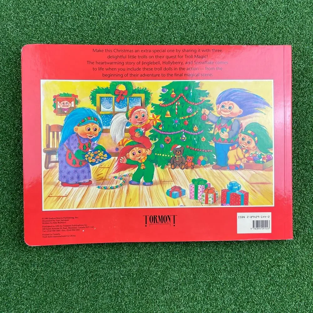 1992 The Christmas Trolls With Small Trolls Illustrated By Yuri Salzman Fun Book